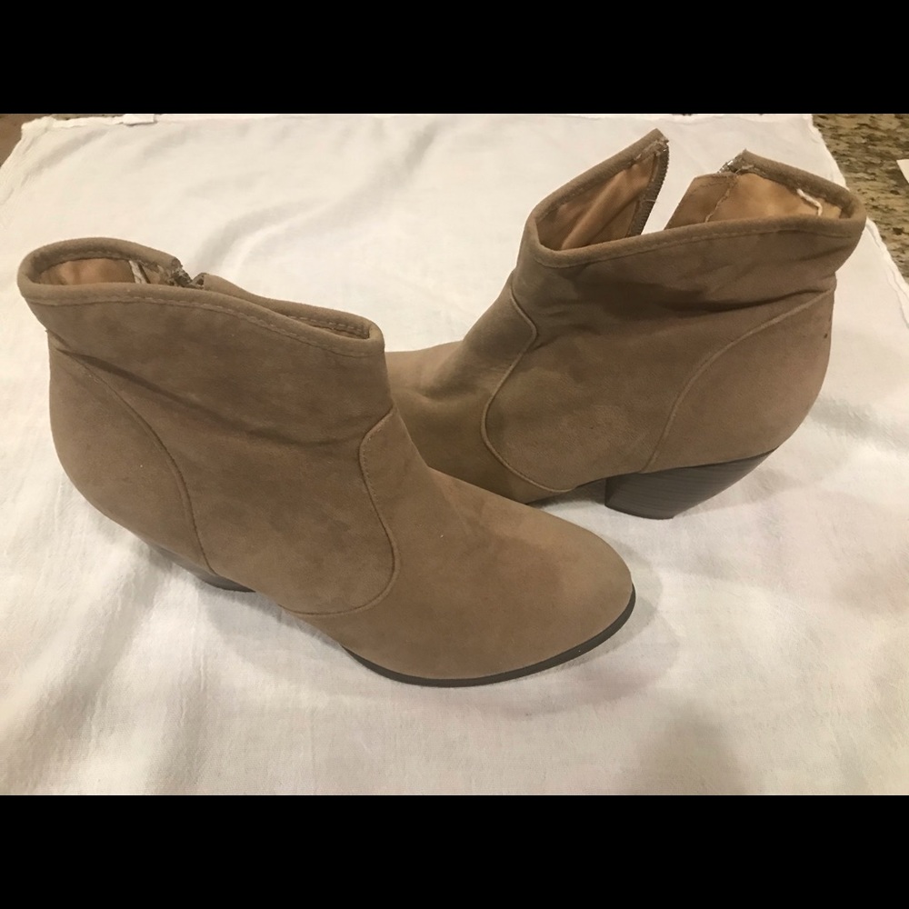 Suede booties